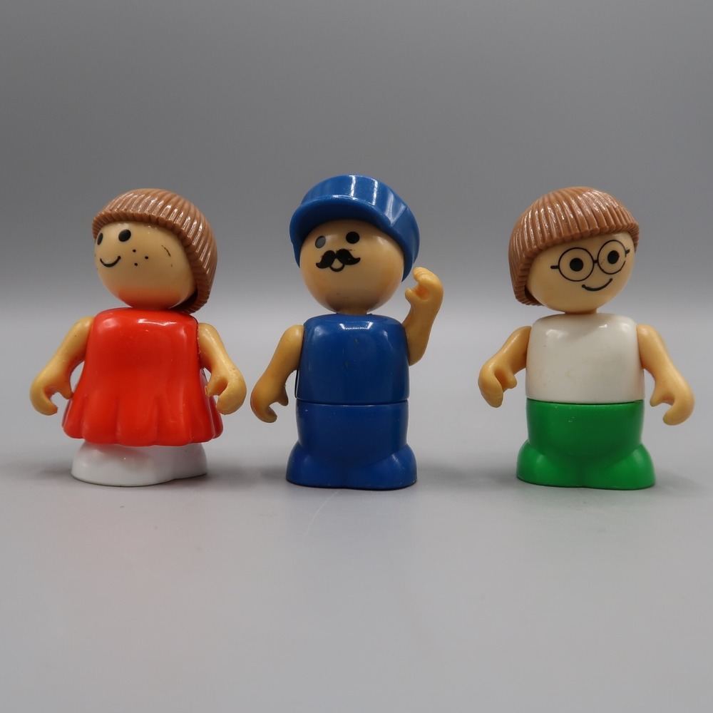 Vintage Little People Lot Movable Arms and Head plastic